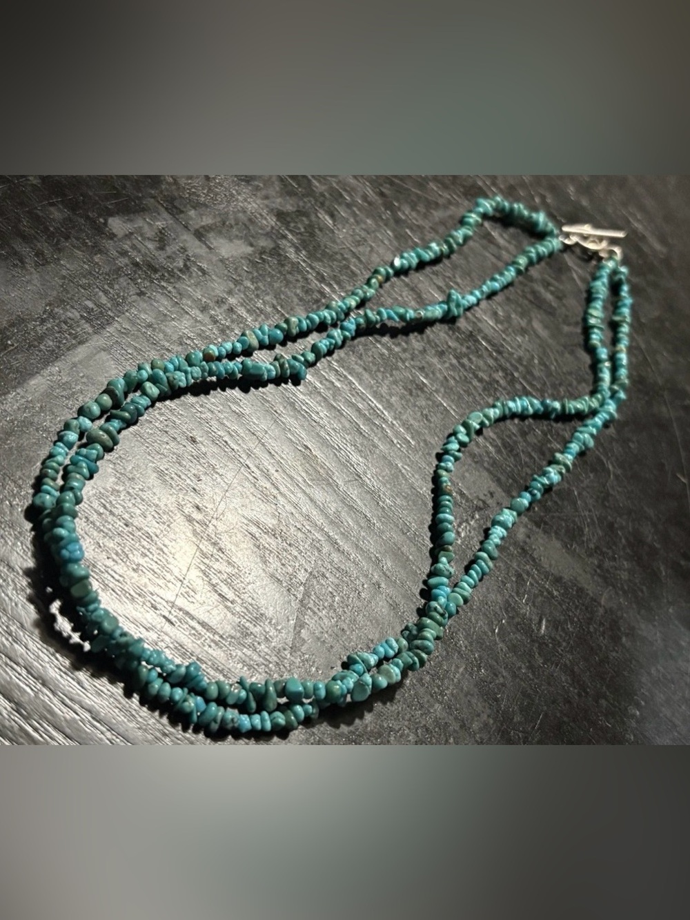 Turquoise Beaded Chip Necklace - Women Jewelry